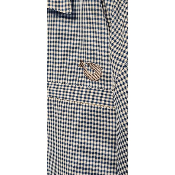 Mojo Shirt Mens XL Blue White Checked Button Up Fishing Outdoor Long Sleeve - Picture 9 of 14